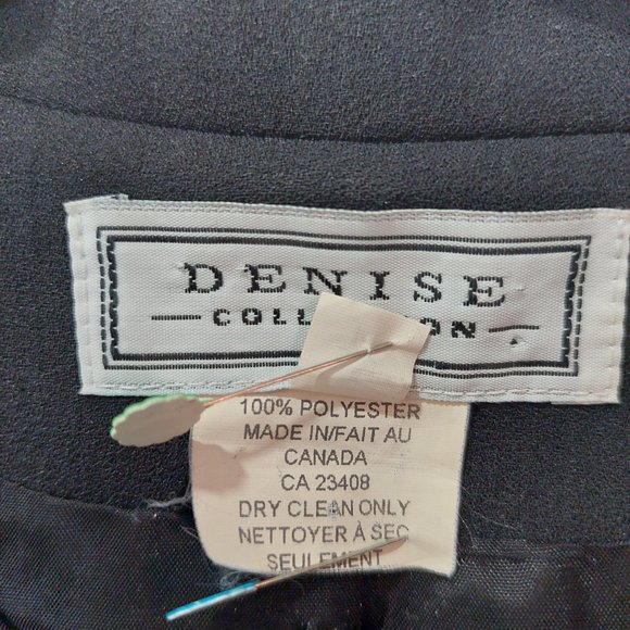 Denise Collection Black 3 Button Blazer, women's Size 10 - Picture 2 of 9